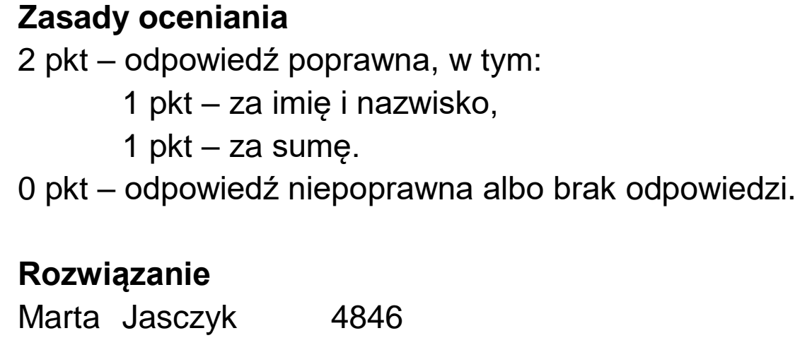 Matura dodatkowa, czerwiec 2025, odpowiedź do zadania 5.1