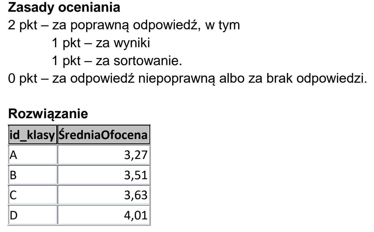 Matura dodatkowa, czerwiec 2026, odpowiedź do zadania 6.1