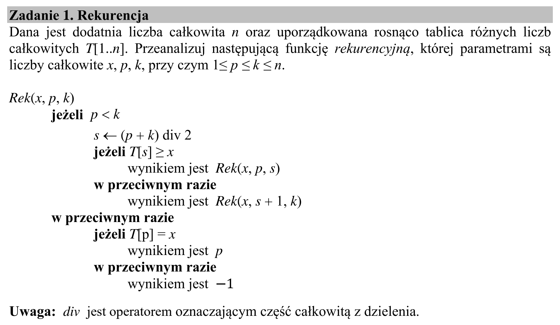 Matura próbna, kwiecień 2020, wstęp zadania 1