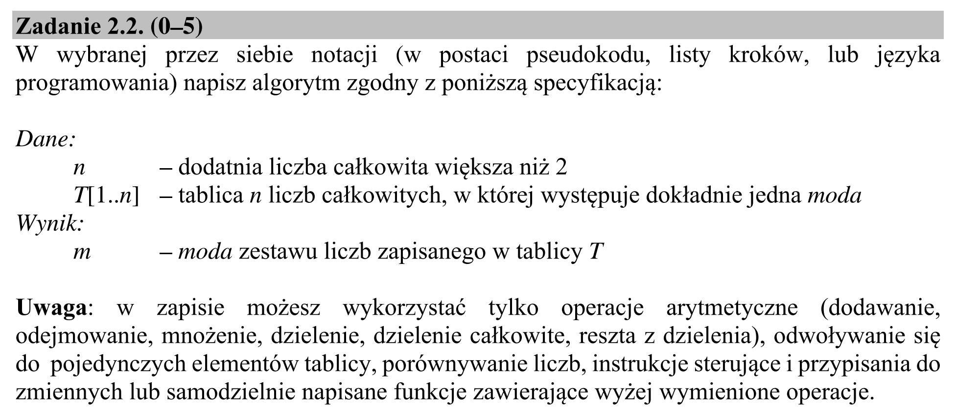 Matura próbna, kwiecień 2020, zadanie 2.2, fragment 1