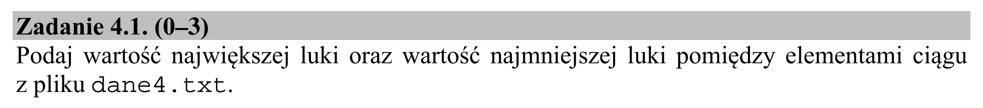 Matura próbna, kwiecień 2020, zadanie 4.1