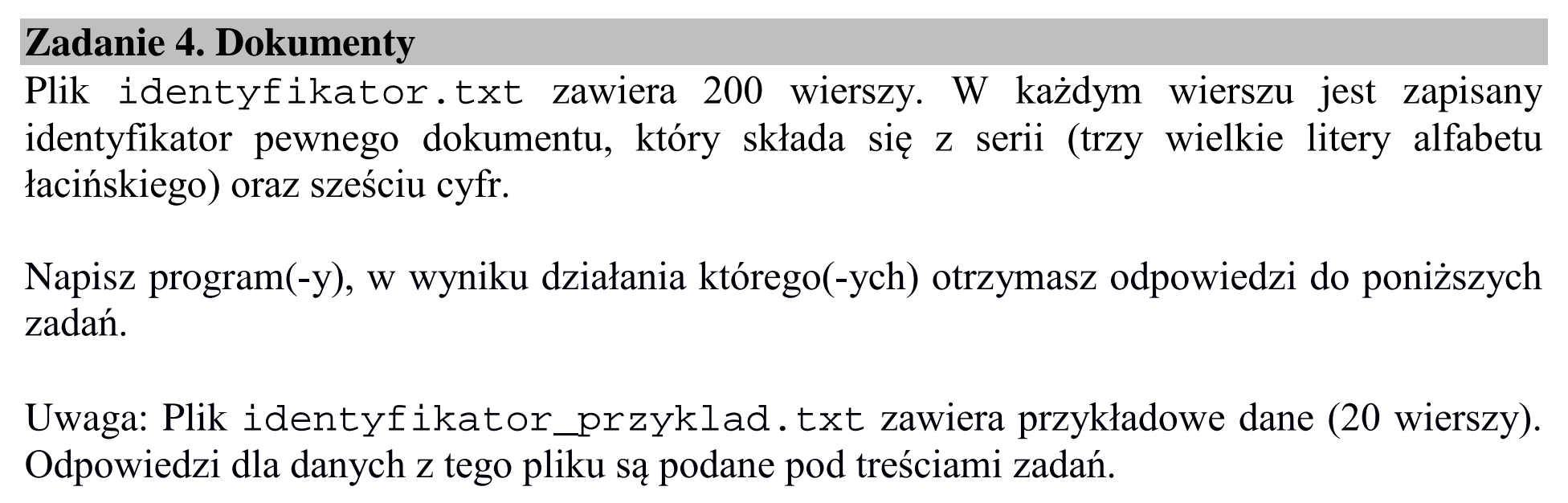 Matura dodatkowa, lipiec 2020, wstęp zadania 4
