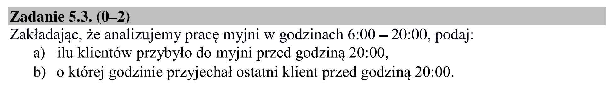 Matura dodatkowa, lipiec 2020, zadanie 5.3