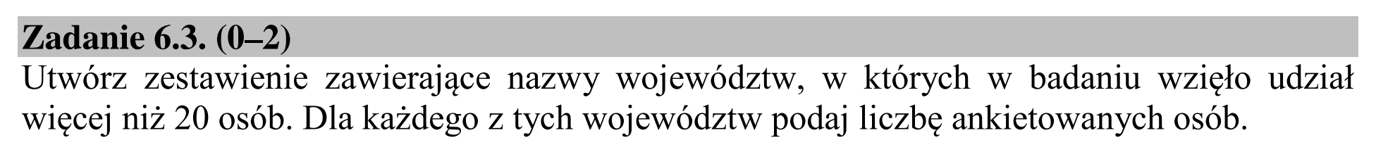 Matura dodatkowa, lipiec 2020, zadanie 6.3
