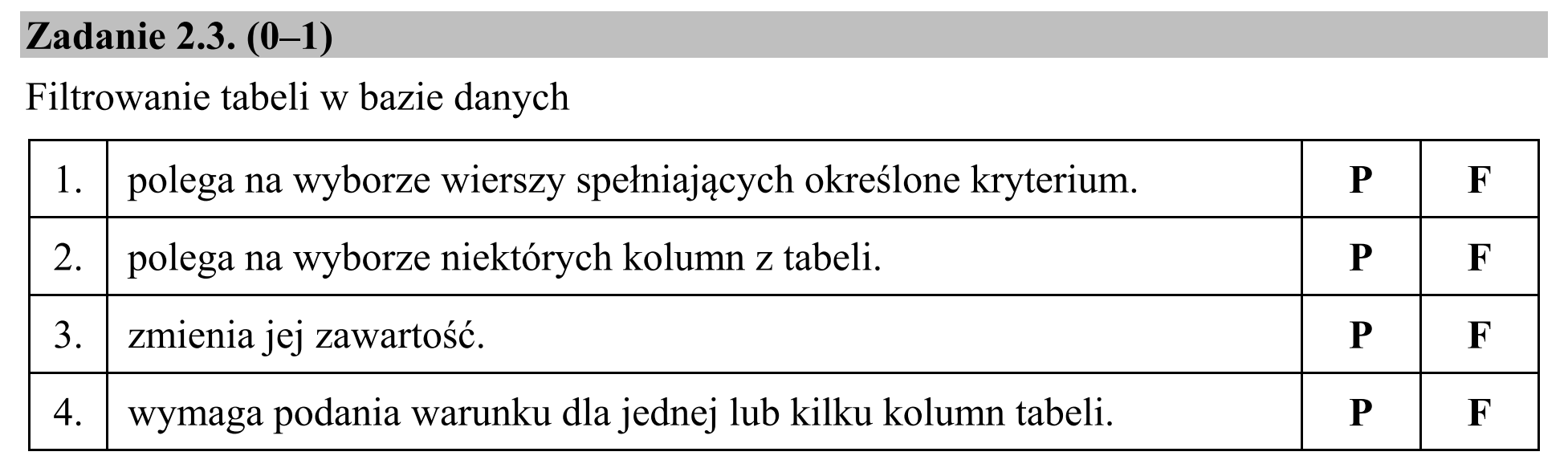 Matura, maj 2015, zadanie 2.3