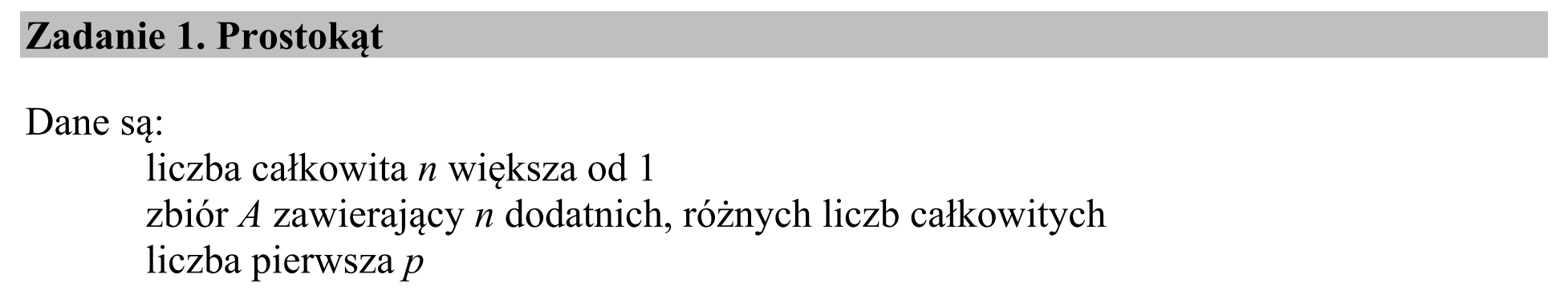 Matura, maj 2017, wstęp zadania 1