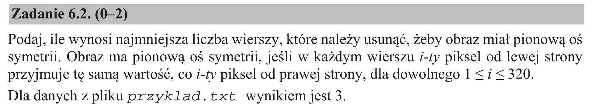 Matura, maj 2017, zadanie 6.2