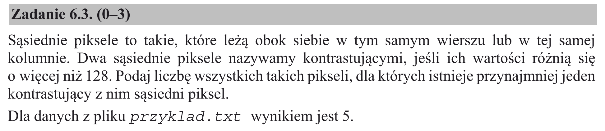 Matura, maj 2017, zadanie 6.3