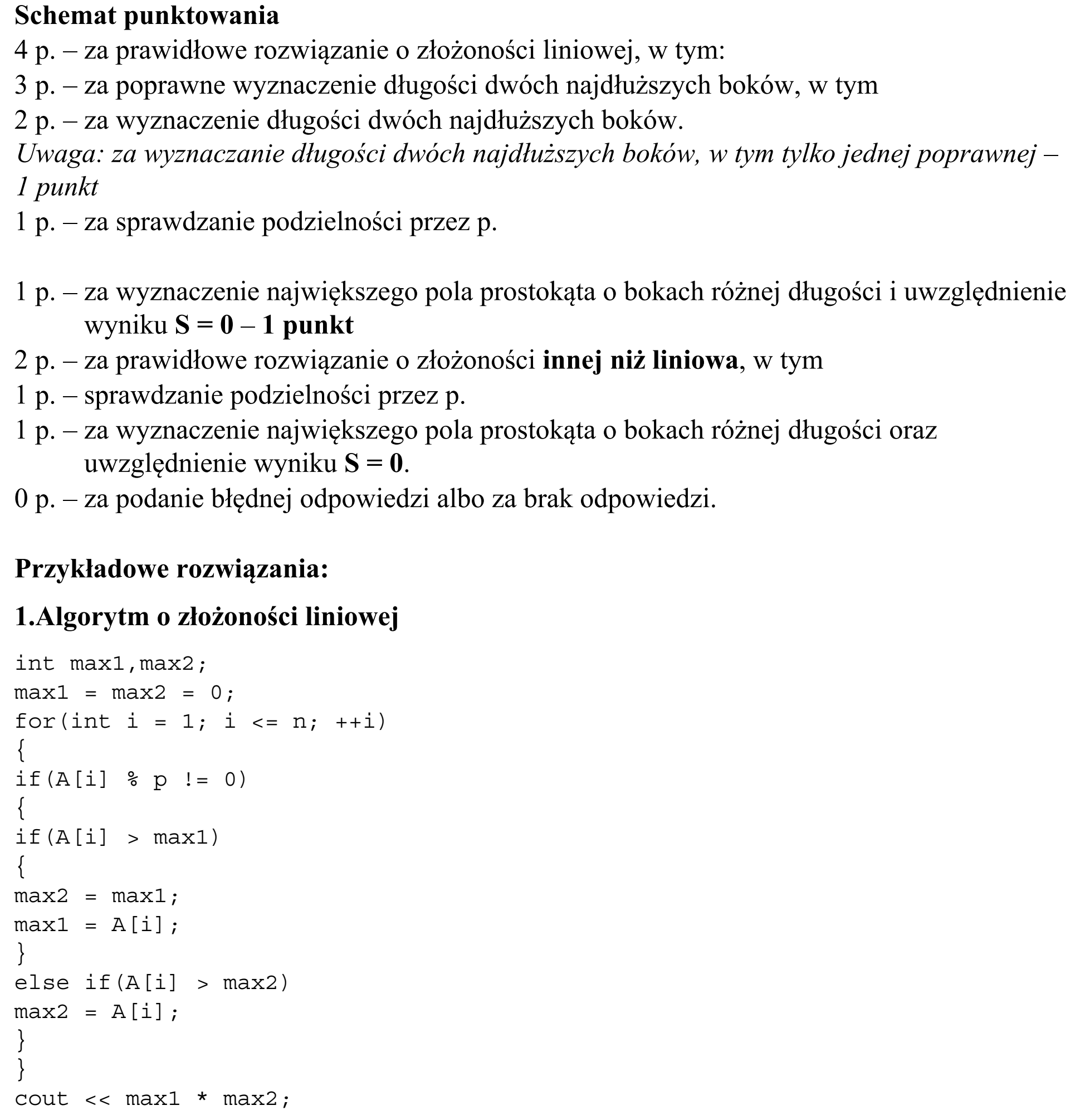 Matura, maj 2017, odpowiedź do zadania 1.2, fragment 1