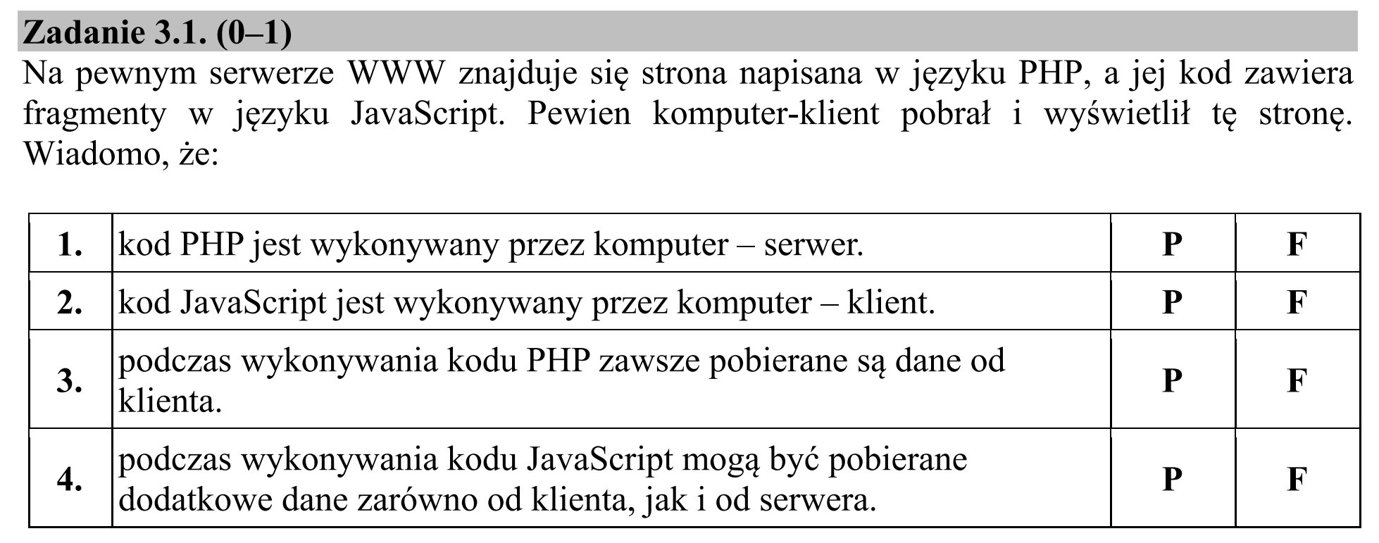 Matura, maj 2018, zadanie 3.1