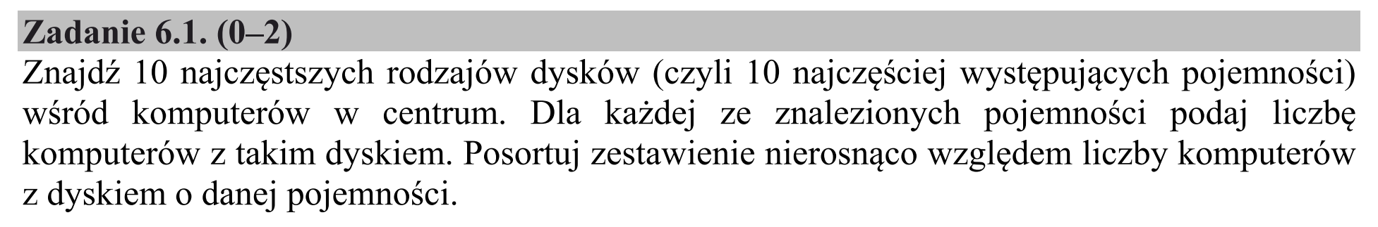 Matura, maj 2018, zadanie 6.1