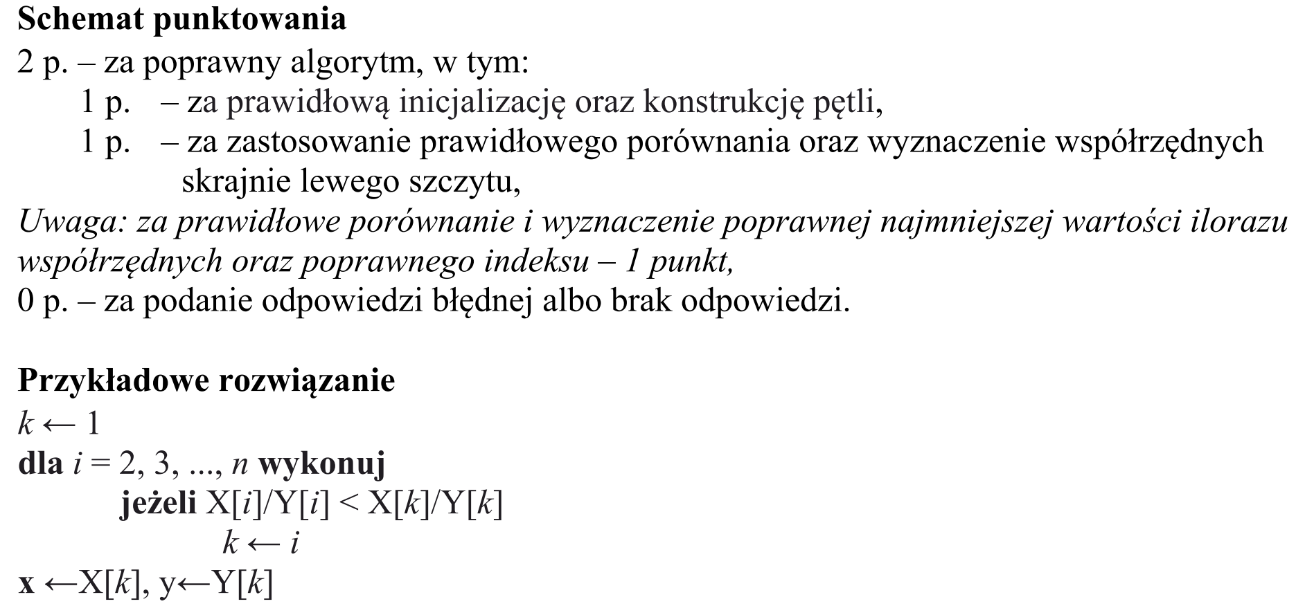 Matura, maj 2018, odpowiedź do zadania 2.1
