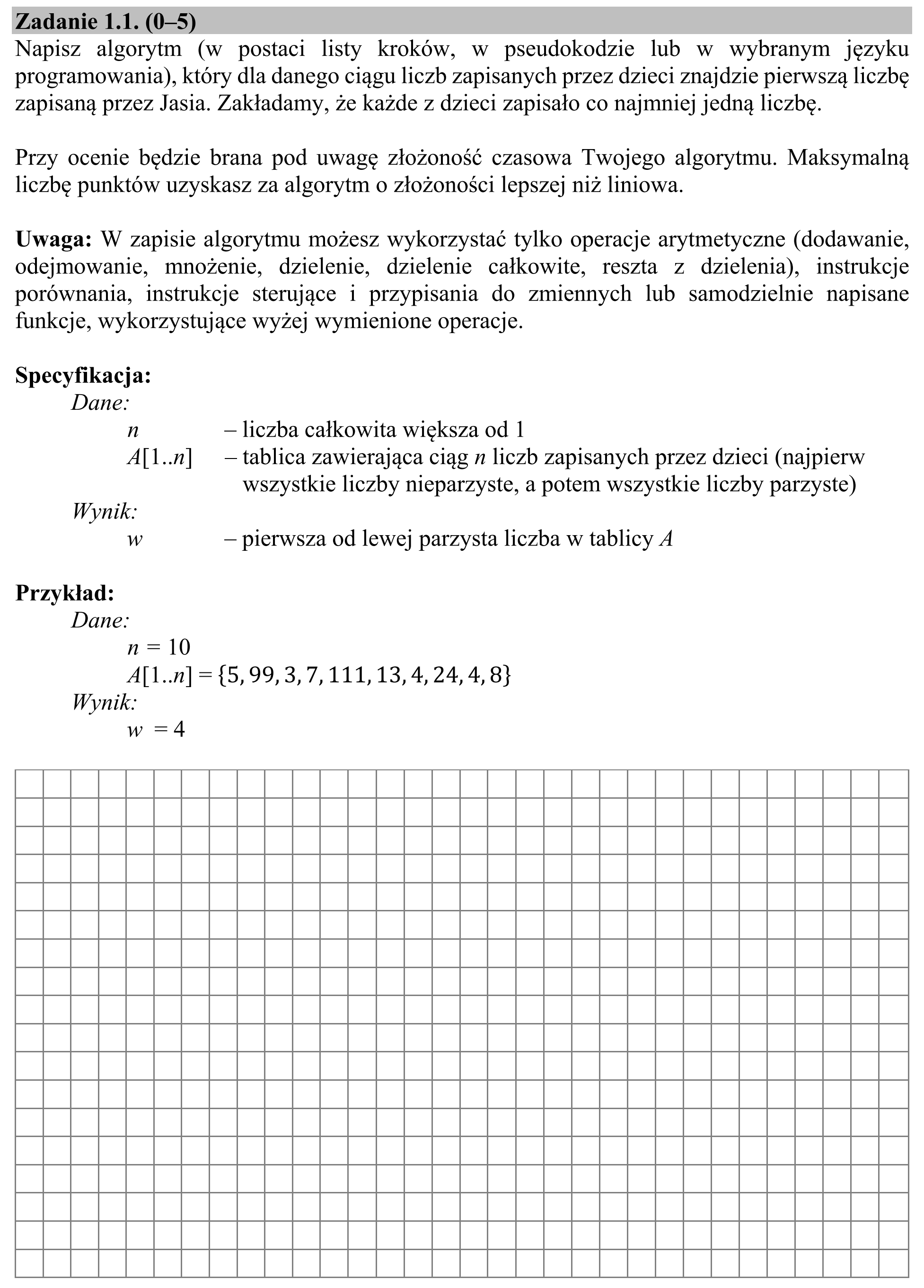 Matura, maj 2019, zadanie 1.1, fragment 1