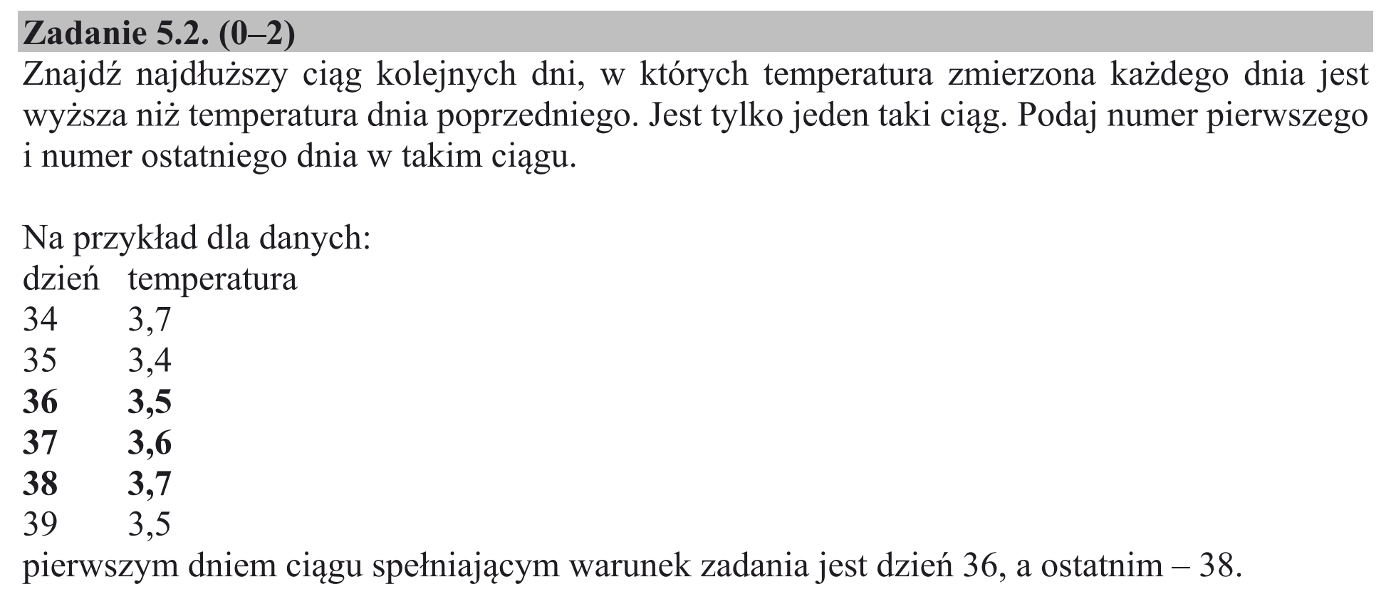 Matura, maj 2019, zadanie 5.2
