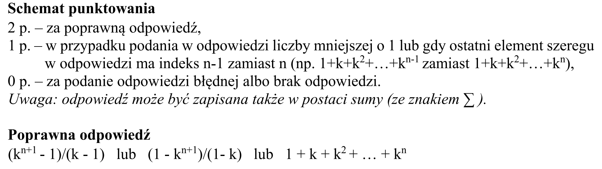 Matura, maj 2019, odpowiedź do zadania 2.3