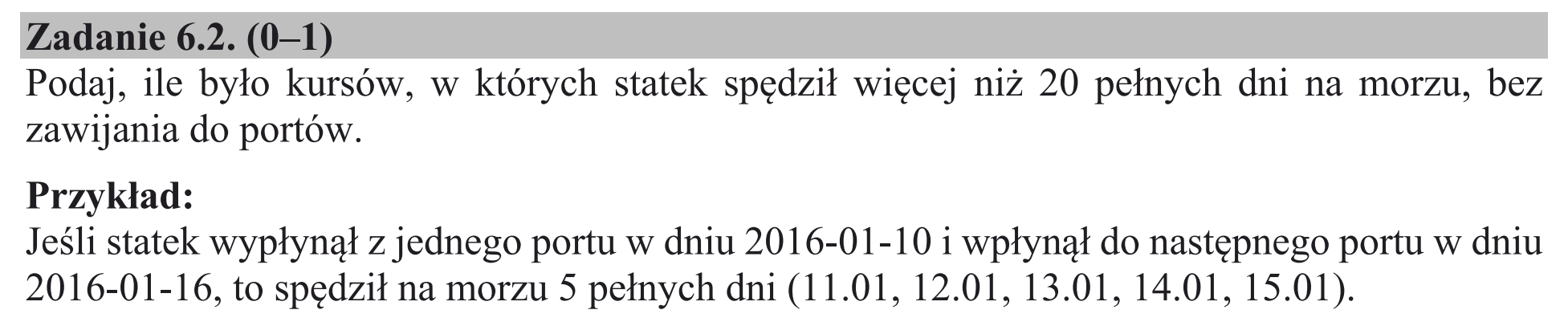 Matura, maj 2020, zadanie 6.2