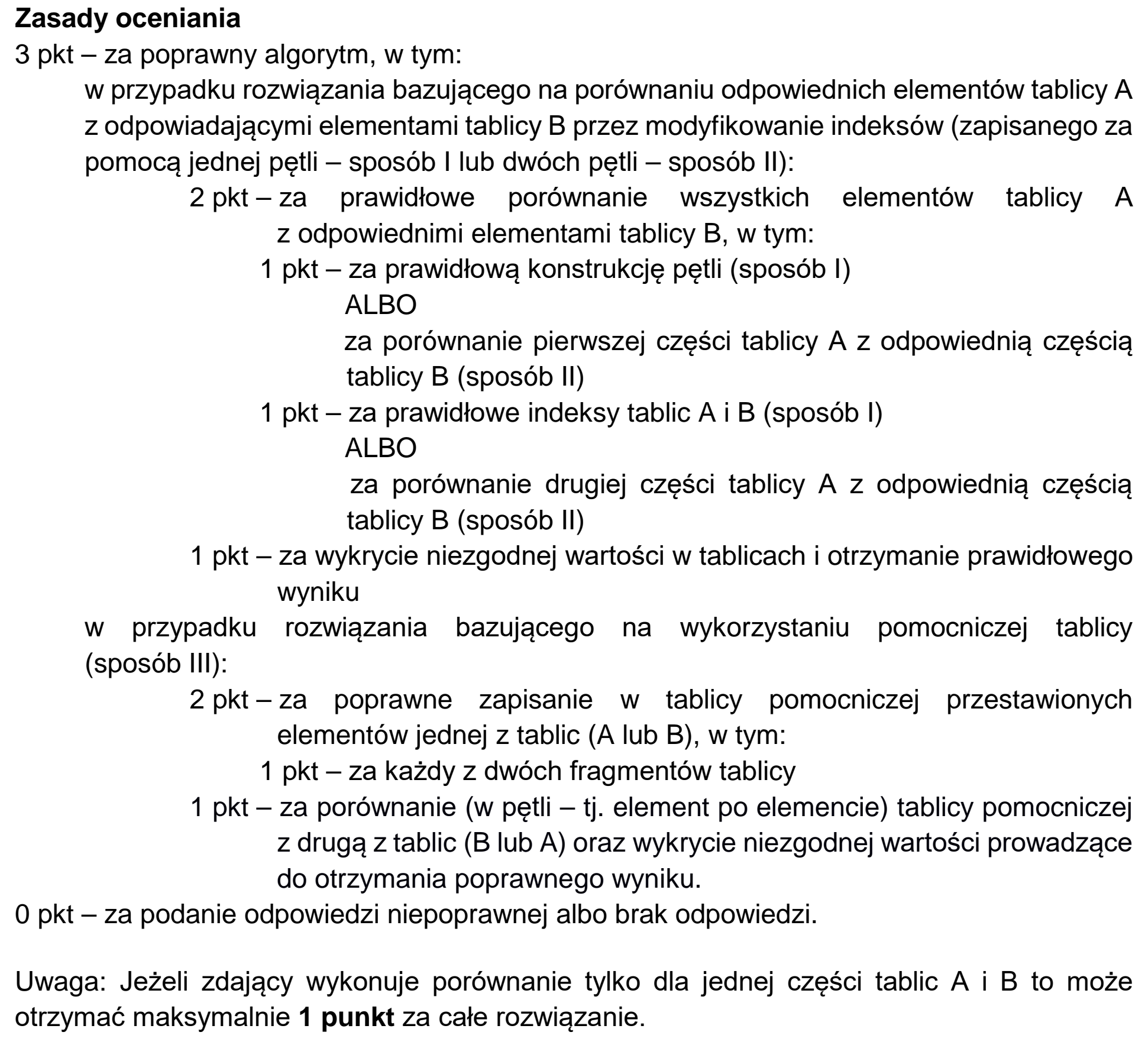 Matura, maj 2020, odpowiedź do zadania 1.2, fragment 1
