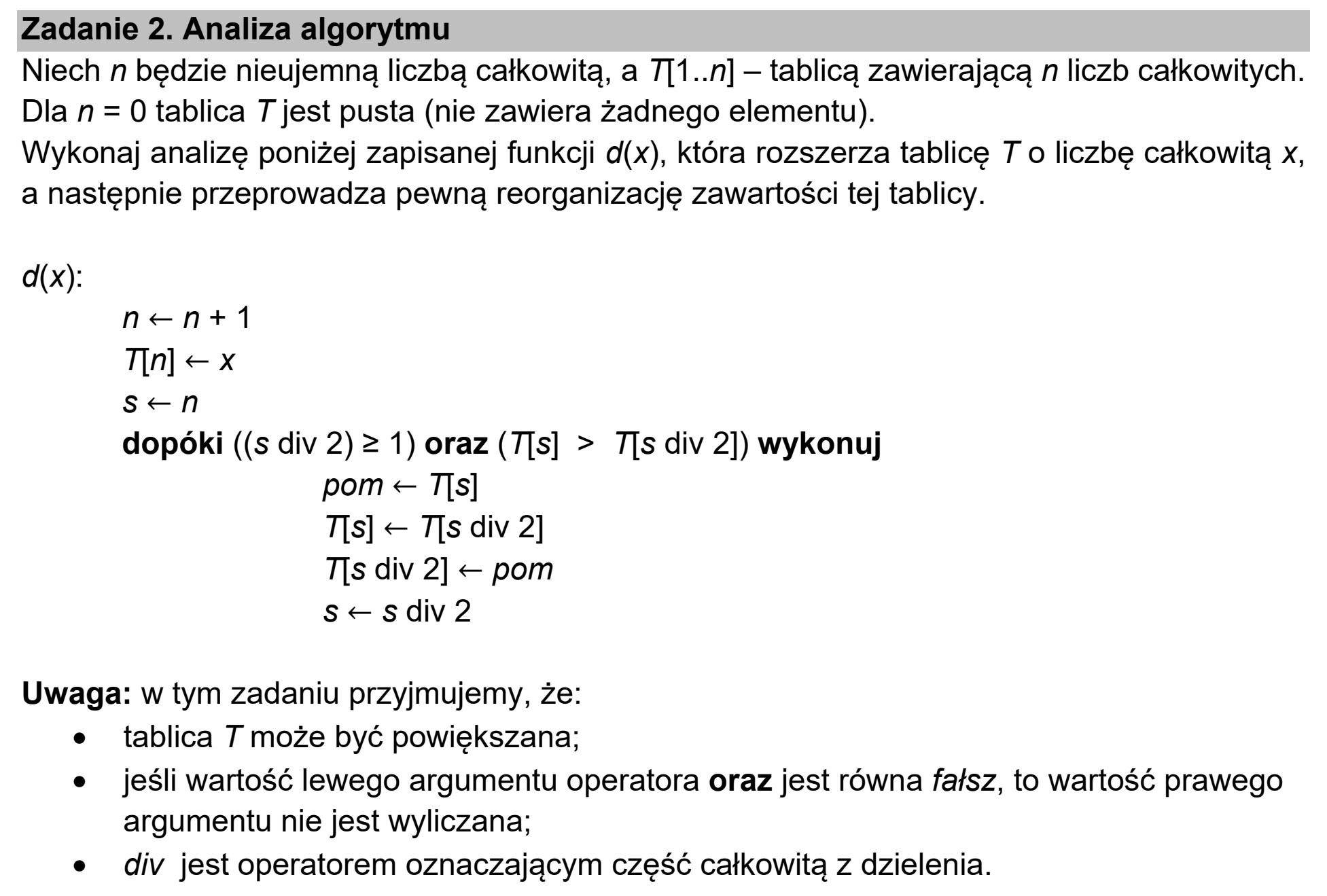 Matura, maj 2021, wstęp zadania 2