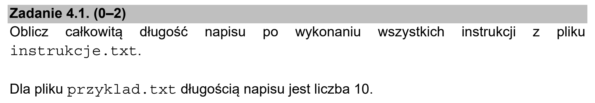 Matura, maj 2021, zadanie 4.1