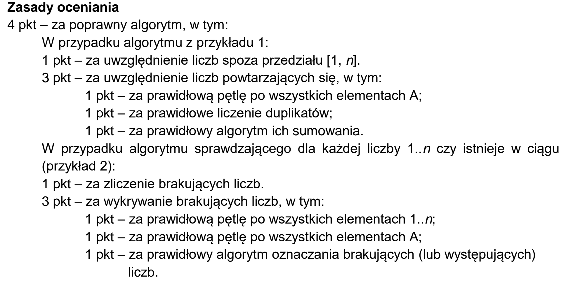 Matura, maj 2022, odpowiedź do zadania 1.2, fragment 1