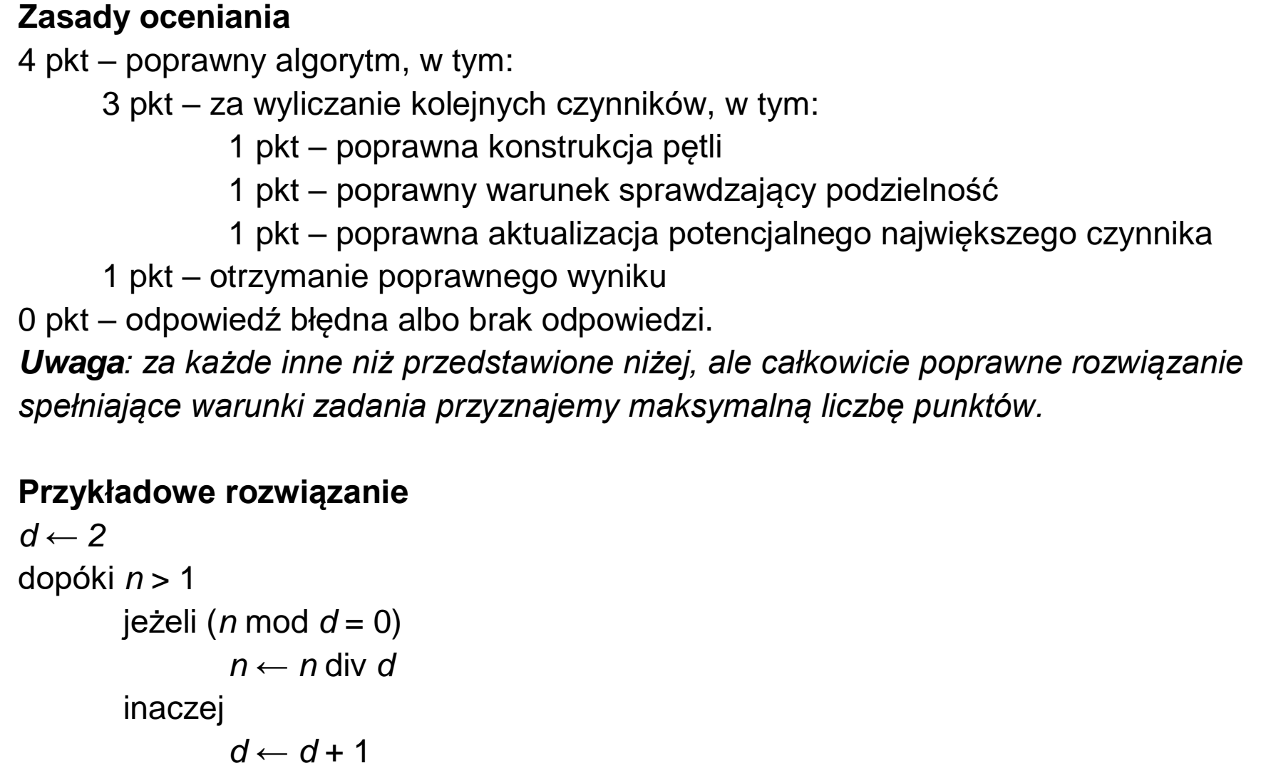Matura, maj 2024, odpowiedź do zadania 1.2