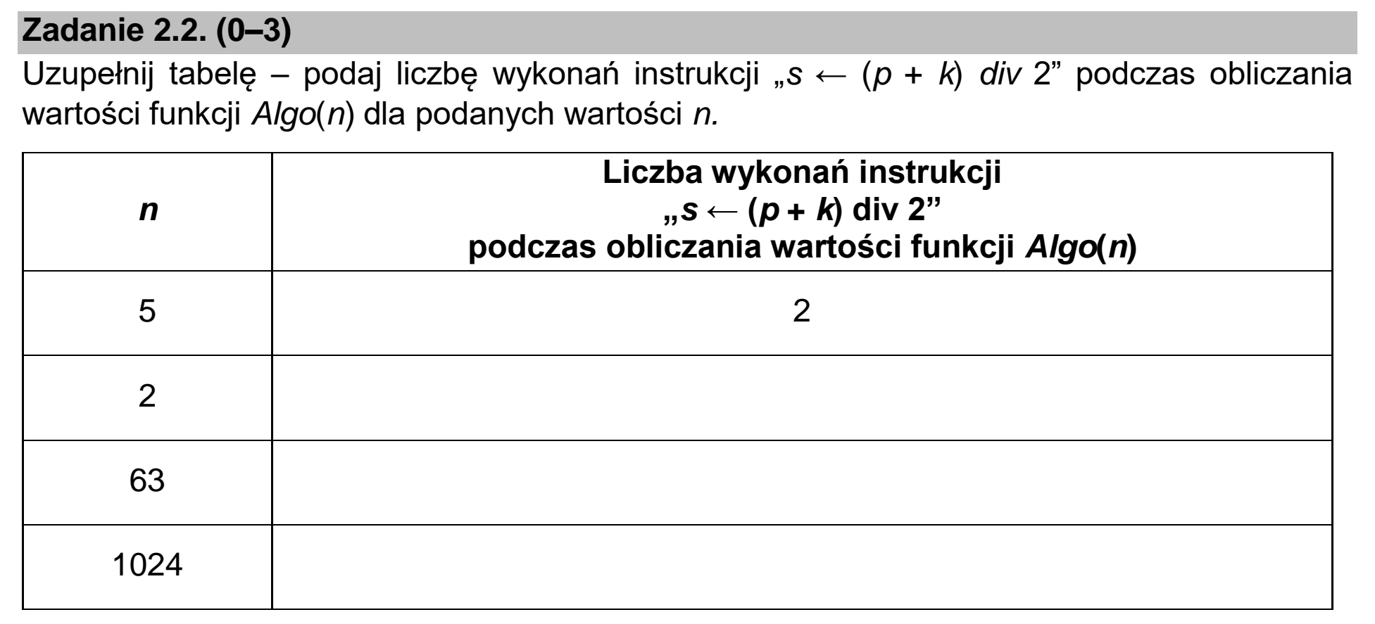 Matura próbna, marzec 2021, zadanie 2.2