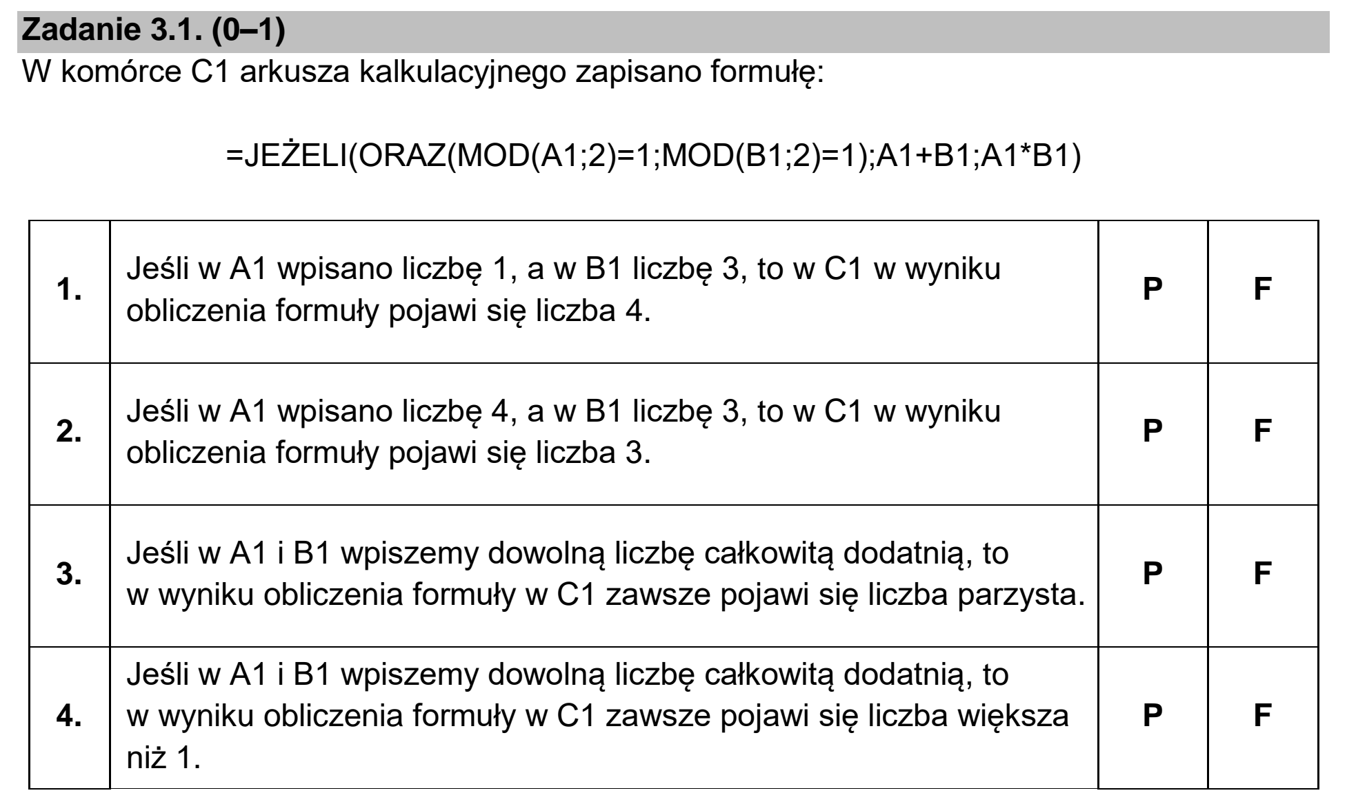 Matura próbna, marzec 2021, zadanie 3.1