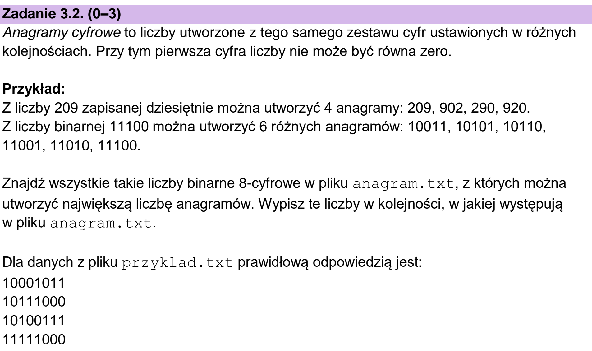 Matura dodatkowa, czerwiec 2023, zadanie 3.2, fragment 1
