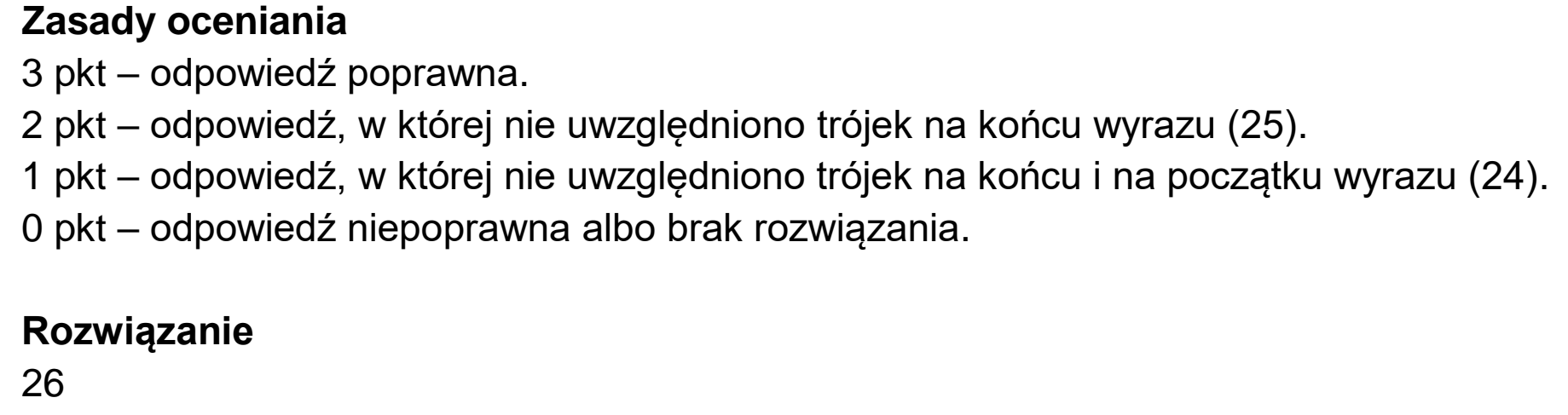 Matura dodatkowa, czerwiec 2024, odpowiedź do zadania 3.1