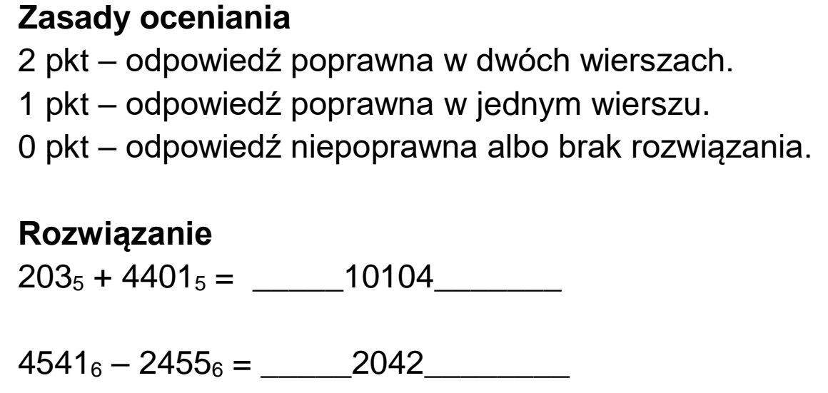 Matura dodatkowa, czerwiec 2024, odpowiedź do zadania 6