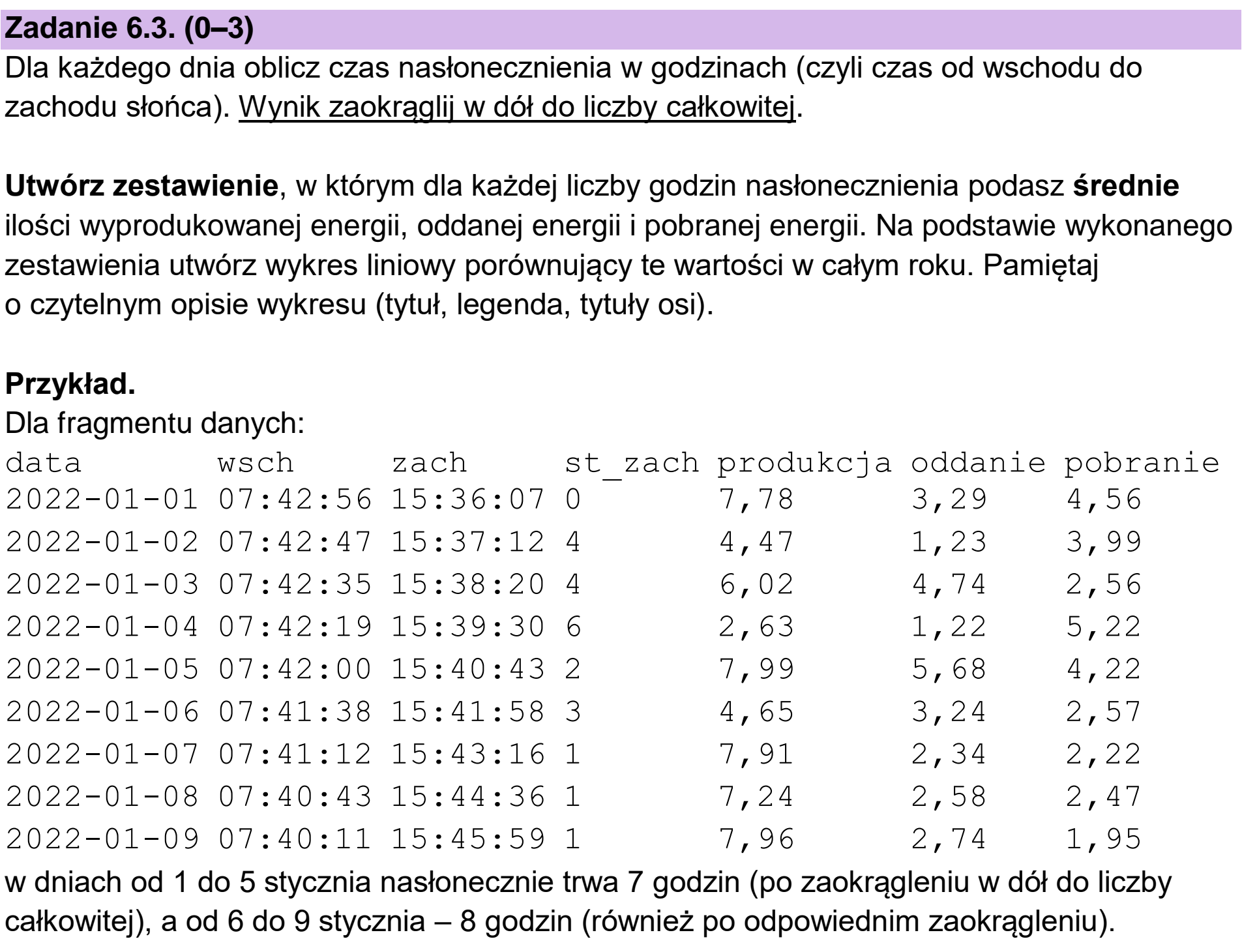Matura dodatkowa, czerwiec 2025, zadanie 6.3, fragment 1