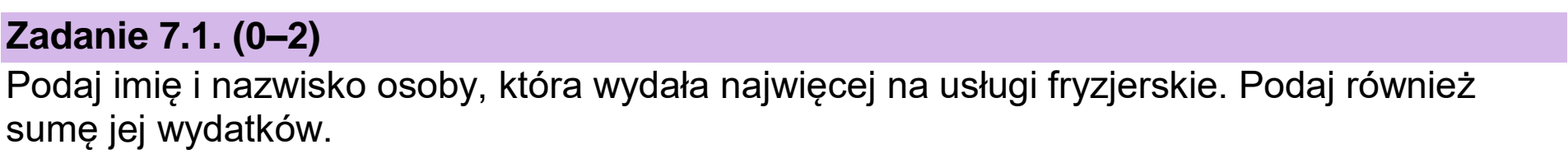 Matura dodatkowa, czerwiec 2025, zadanie 7.1
