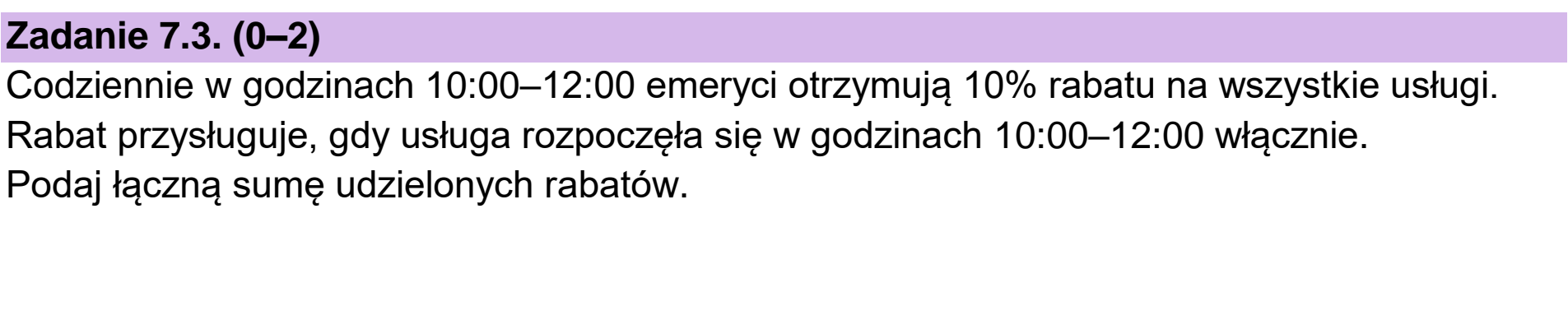 Matura dodatkowa, czerwiec 2025, zadanie 7.3