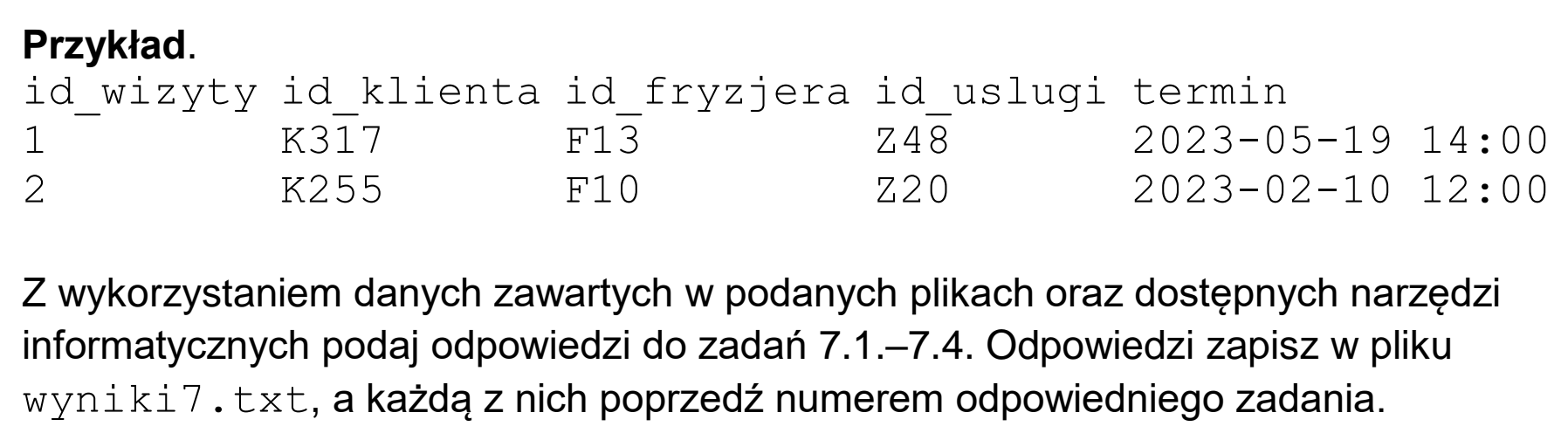 Matura dodatkowa, czerwiec 2025, wstęp zadania 7, fragment 2