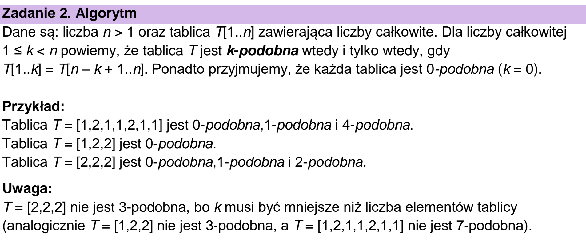 Matura dodatkowa, czerwiec 2026, wstęp zadania 2