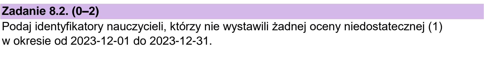 Matura dodatkowa, czerwiec 2026, zadanie 8.2