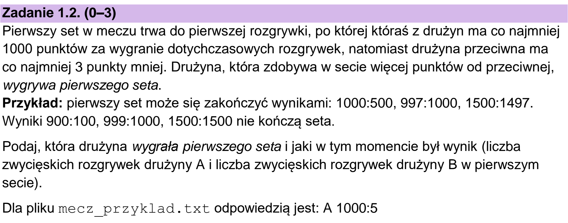 Matura próbna, grudzień 2022, zadanie 1.2