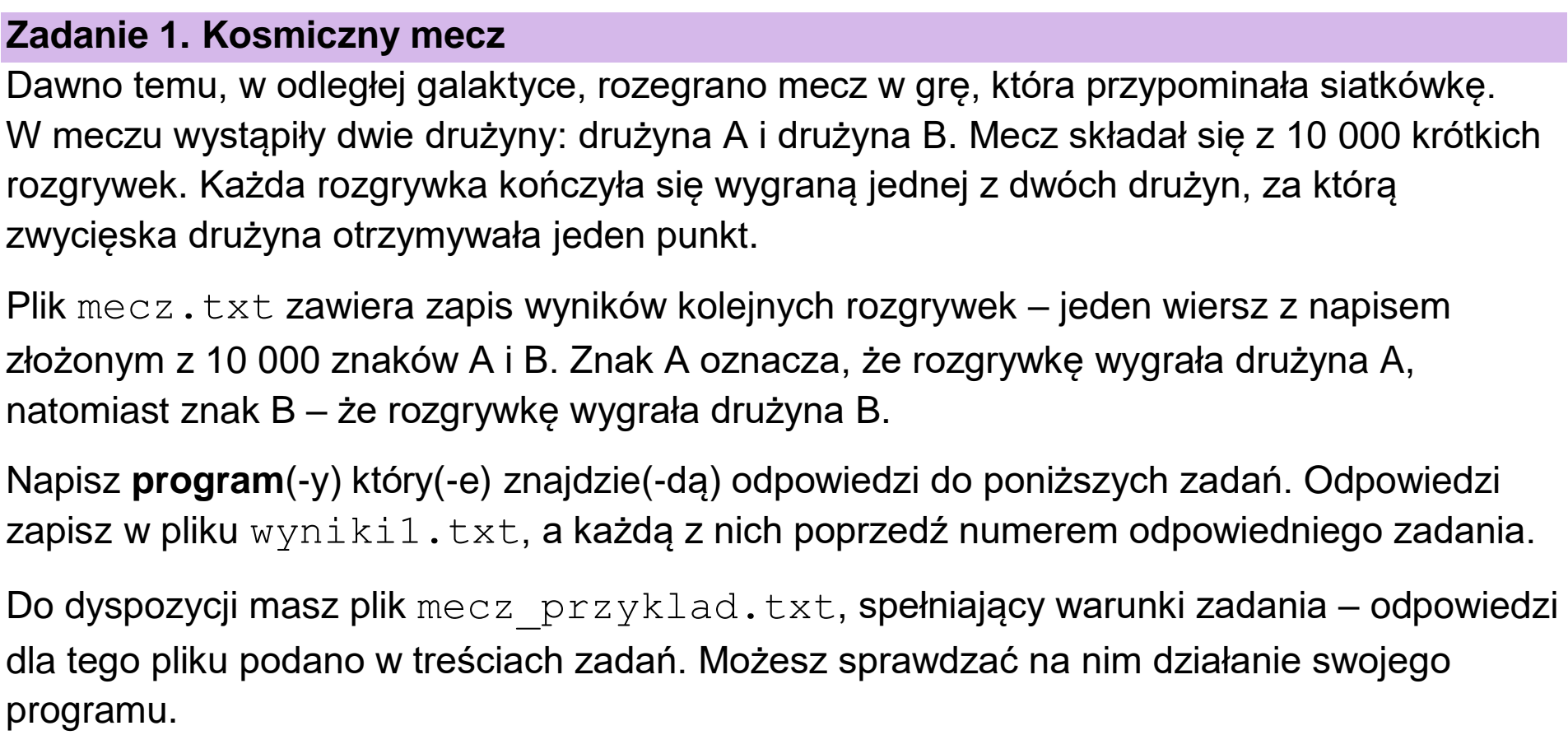 Matura próbna, grudzień 2022, wstęp zadania 1