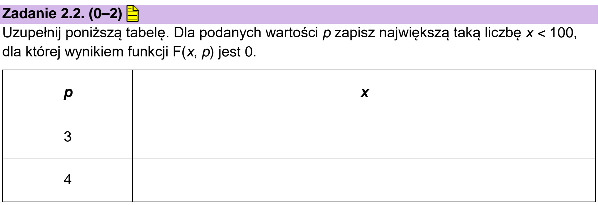 Matura próbna, grudzień 2024, zadanie 2.2