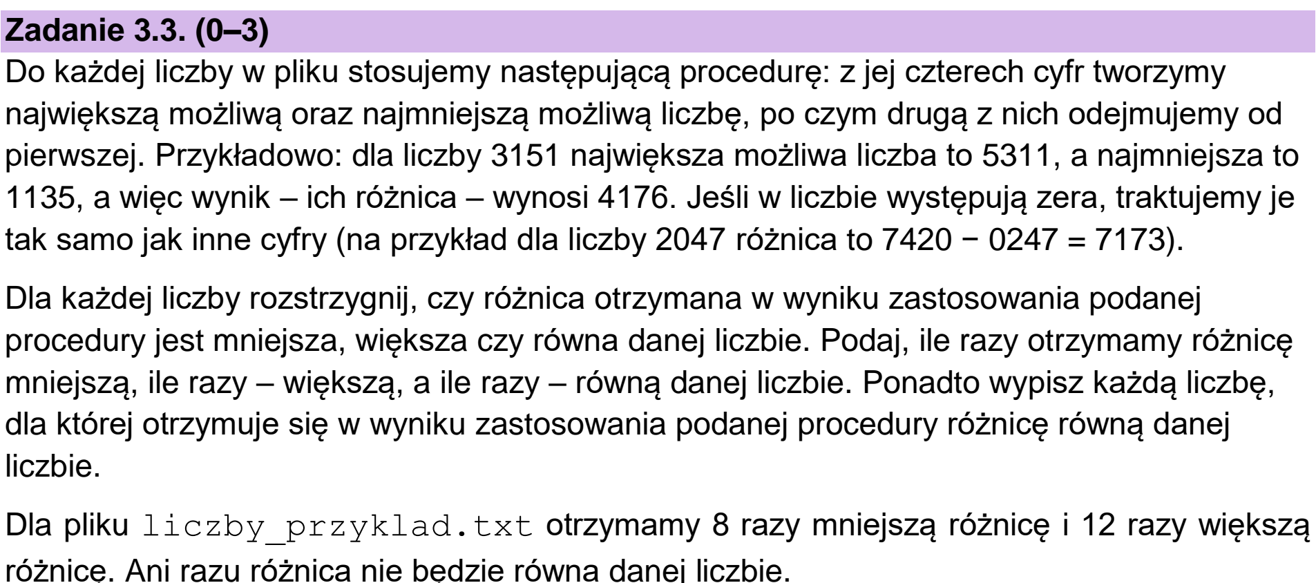 Matura próbna, grudzień 2024, zadanie 3.3