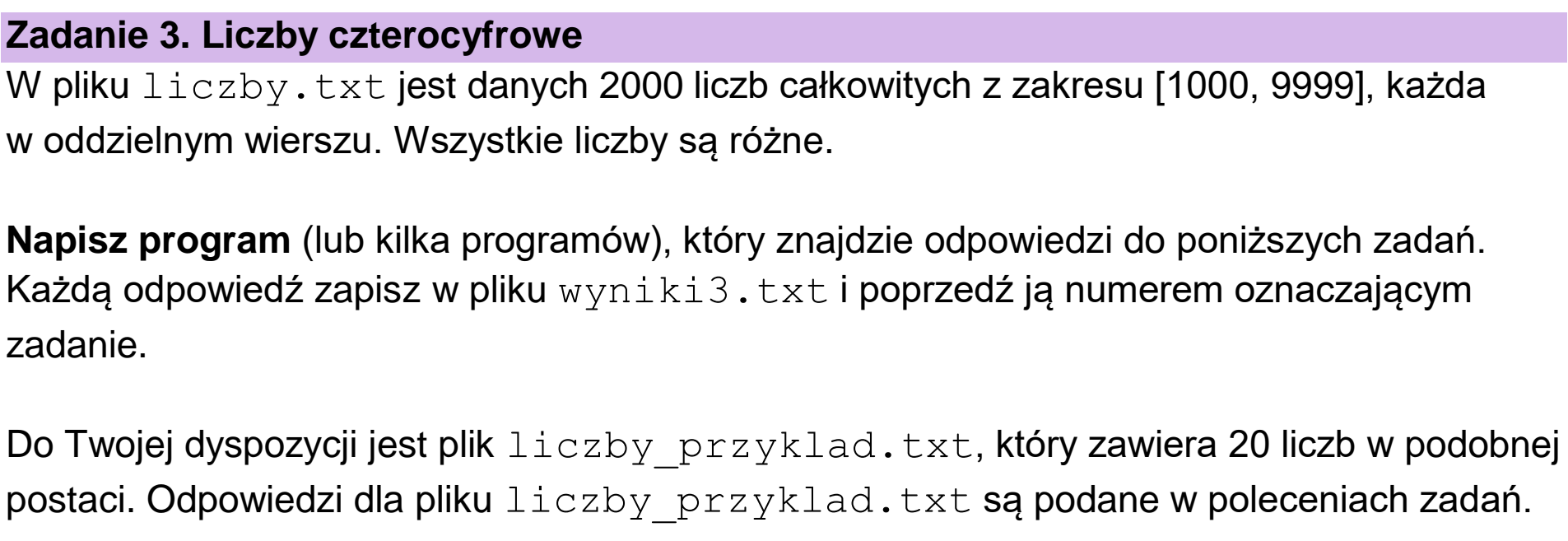 Matura próbna, grudzień 2024, wstęp zadania 3