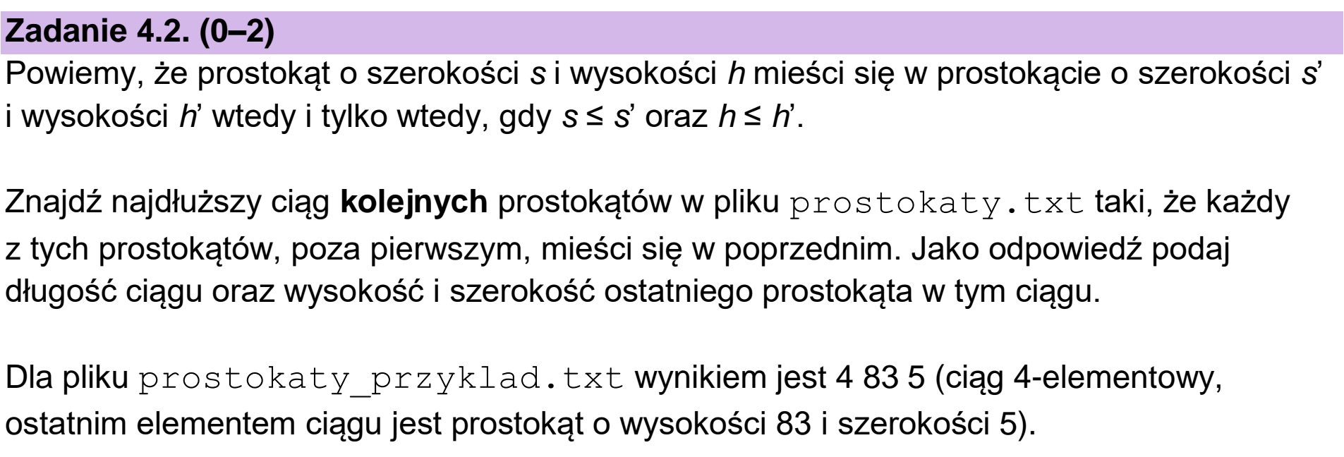 Matura próbna, grudzień 2024, zadanie 4.2