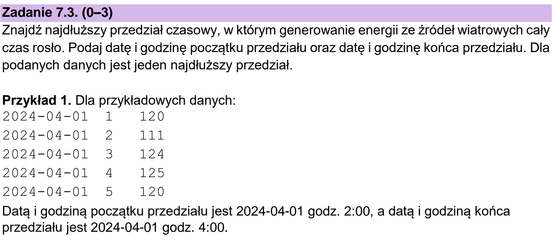 Matura próbna, grudzień 2024, zadanie 7.3