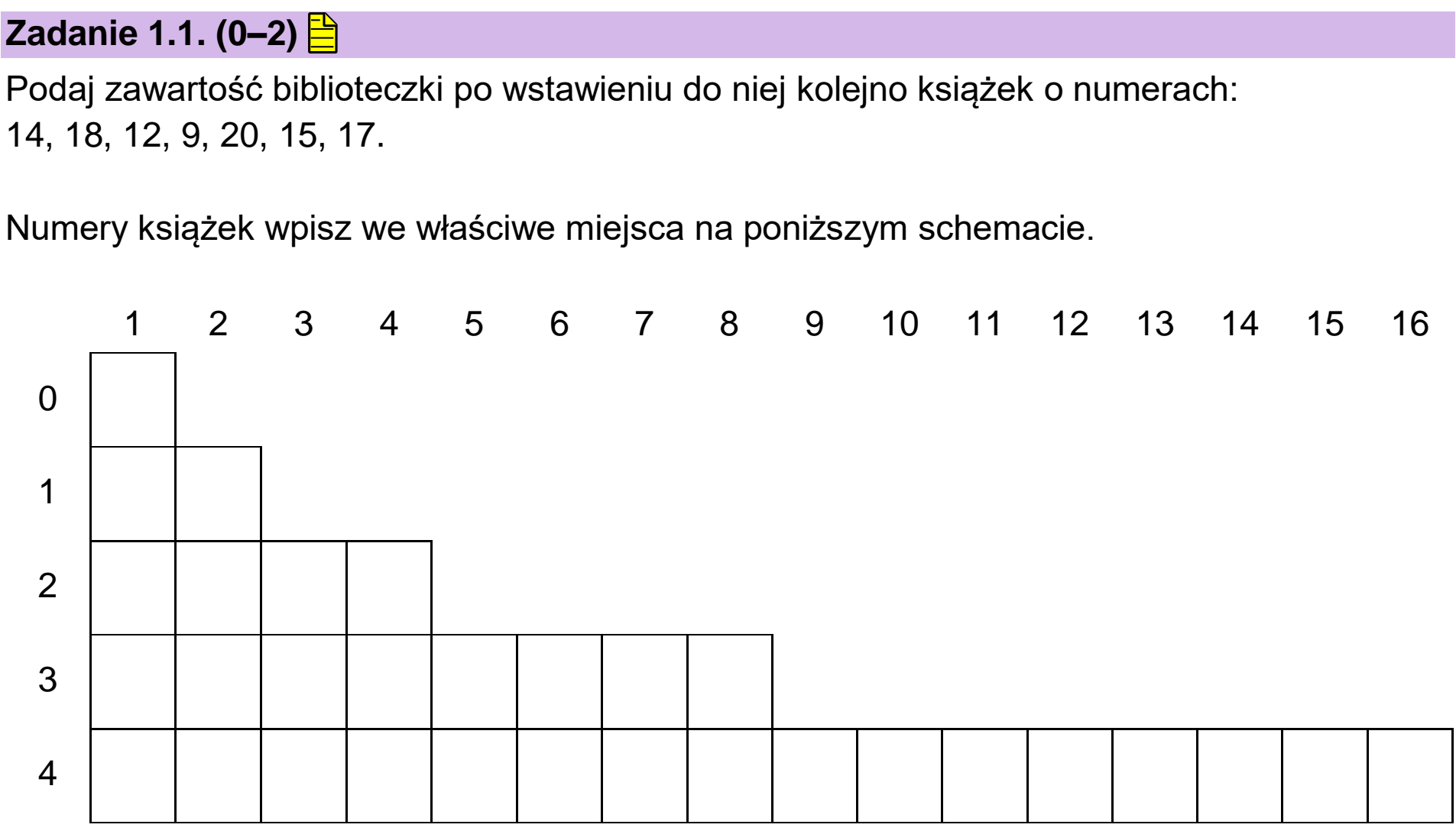 Matura, maj 2023, zadanie 1.1