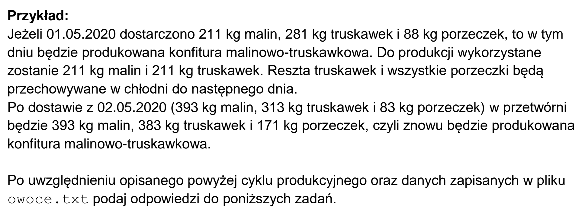 Matura, maj 2023, zadanie 6.2, fragment 2