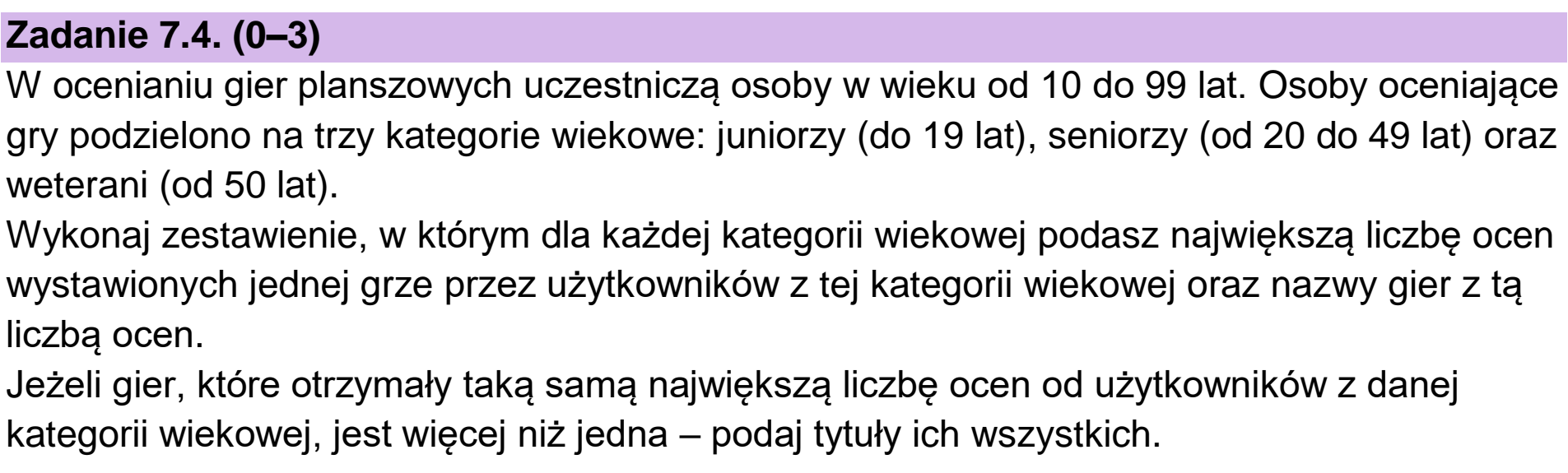 Matura, maj 2023, zadanie 7.4