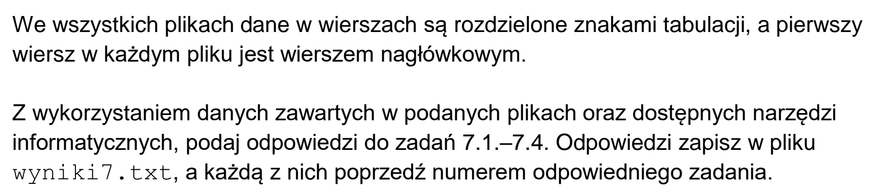 Matura, maj 2023, wstęp zadania 7, fragment 2
