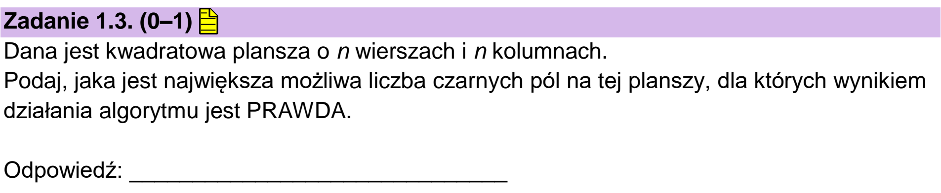 Matura, maj 2024, zadanie 1.3
