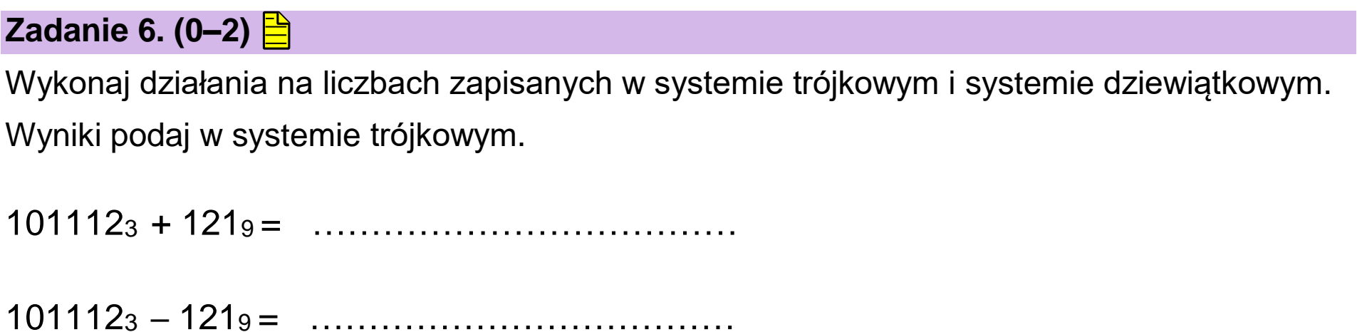 Matura, maj 2024, podgląd zadania 6