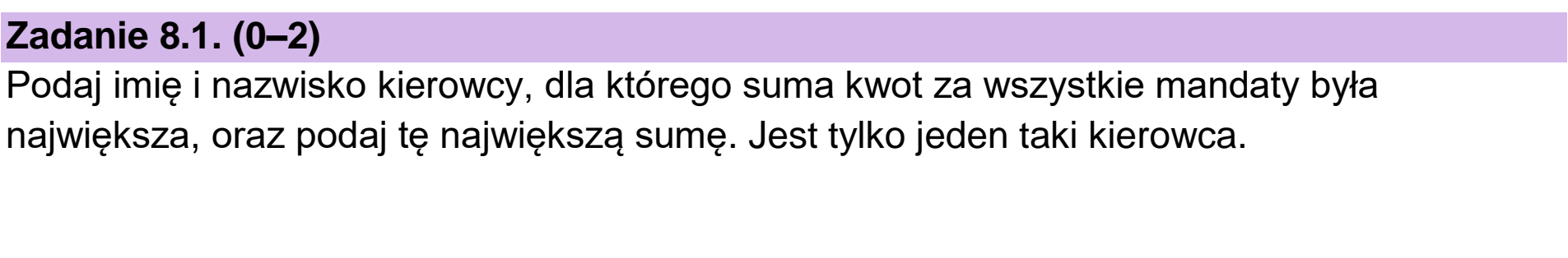 Matura, maj 2024, zadanie 8.1